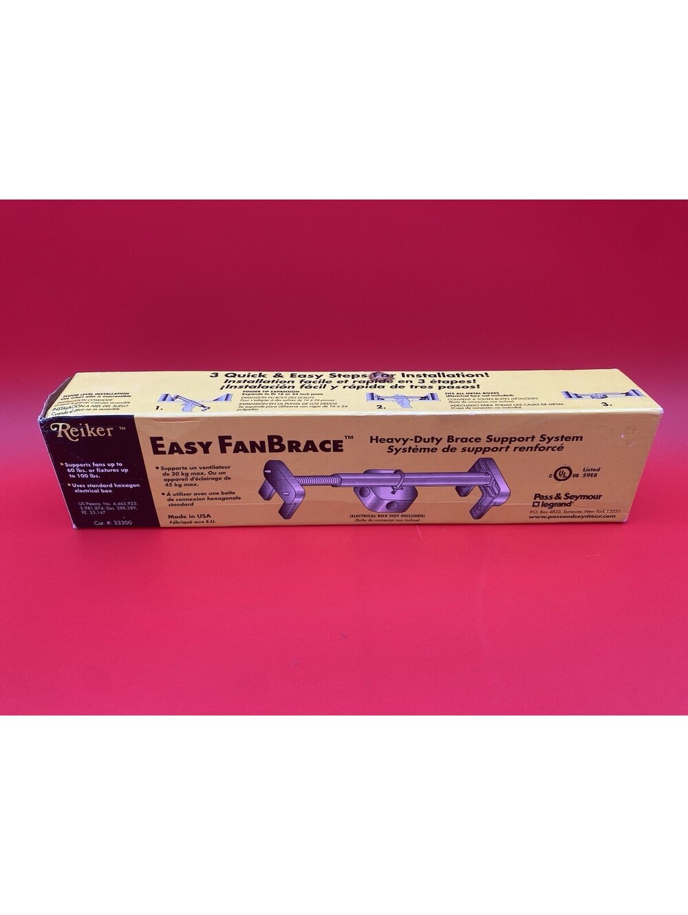 Reiker Easy FanBrace Heavy-Duty Brace Support System - New - #33300